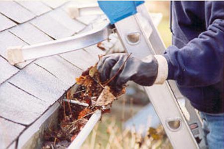 Gutter cleaning work by The Powerwash Guys